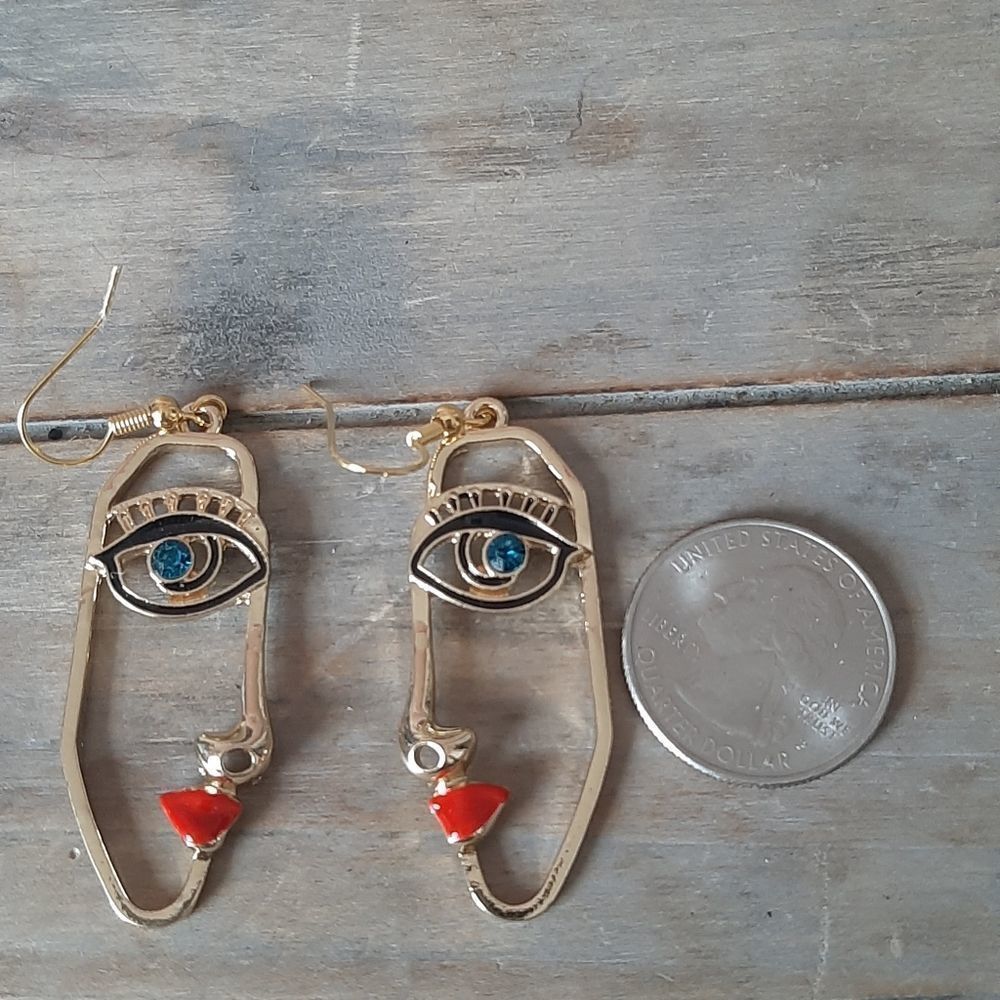 Picaso Face Artistry Earrings - Picture 2 of 4
